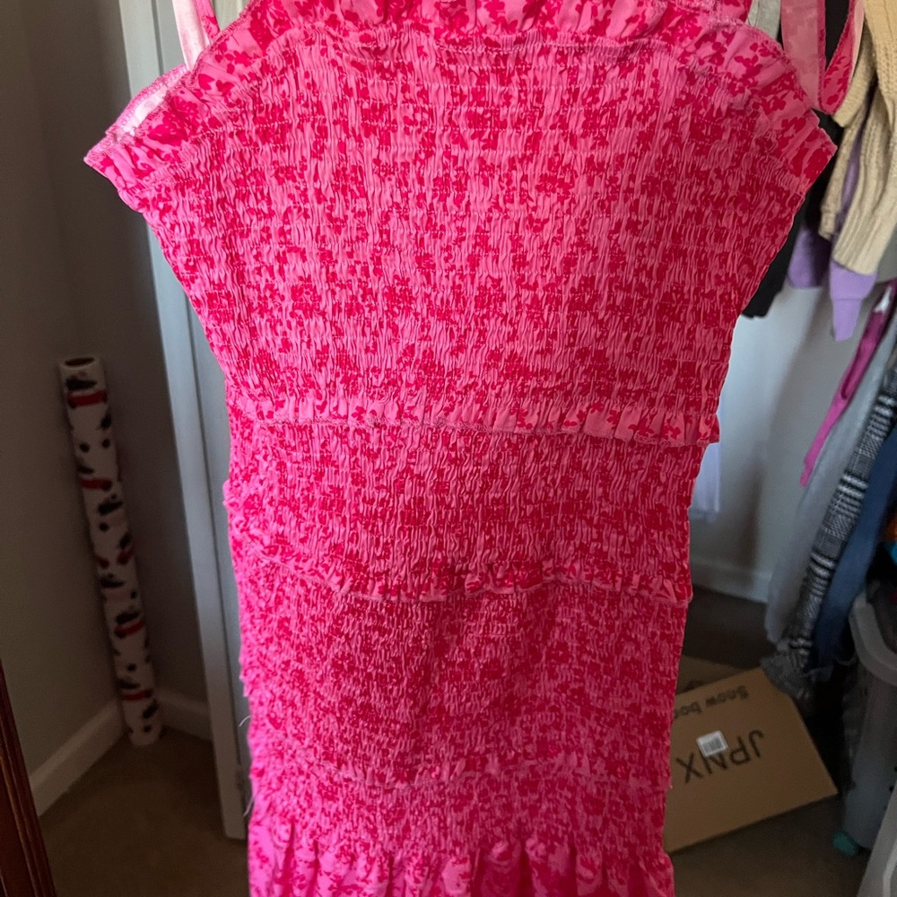 Pink Smocked Dress